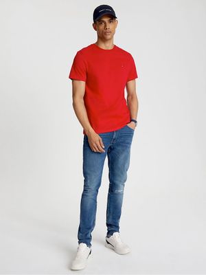 Imagen 2 del producto Polera Esencial Cotton C_Neck Slim Rojo Tommy Hilfiger