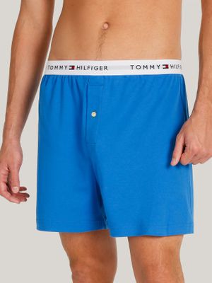 Bóxer Athletic Con Logo Celeste Tommy Hilfiger