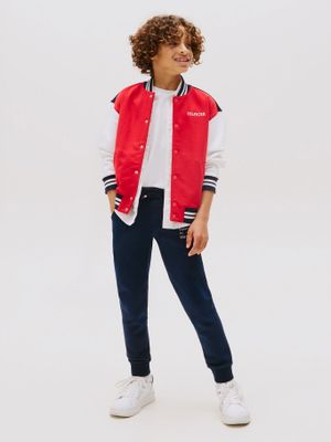 Joggers Con Bajo Ajustado Y Logo Azul Tommy Hilfiger