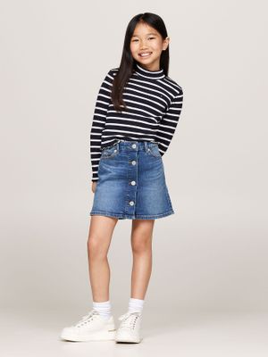 Imagen 2 del producto Polera Con Logo Y Cuello Mock Multicolor Tommy Hilfiger