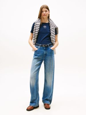 Imagen 2 del producto Polera Slim Con Logo Estampado Azul C1G Tommy Hilfiger