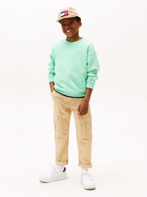 Imagen 2 del producto Polerón Con Cuello Redondo Y Logo Verde Tommy Hilfiger