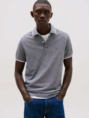 Polo Regular Fit Con Logo Azul Tommy Hilfiger