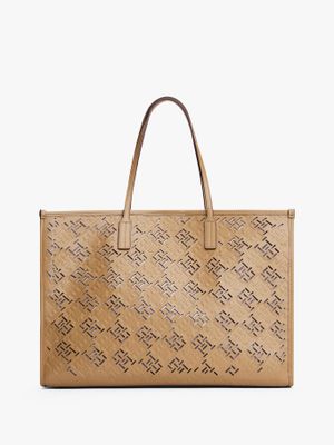 Tote City Monogram Café Tommy Hilfiger