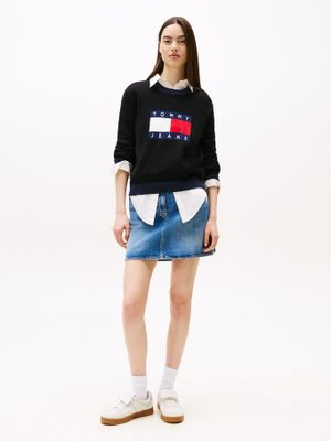 Imagen 2 del producto Sweater Colorblock Con Logo Bordado Negro Tommy Jeans