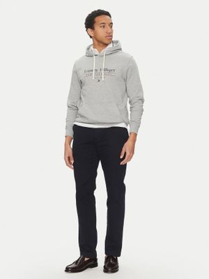 Imagen 2 del producto Polerón Hoodie Center Stack Logo Gris Tommy Hilfiger