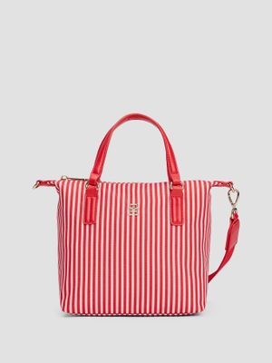 Cartera Mini Tote Poppy Summer Rojo Tommy Hilfiger