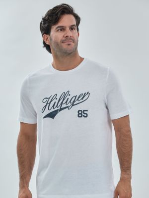 Polera De Pijama Con Logo Blanco Tommy Hilfiger