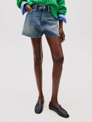Imagen 2 del producto Short Denim Flare De Talle Alto Azul Tommy Hilfiger