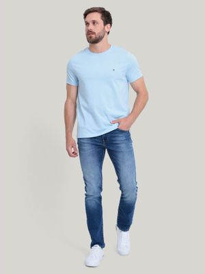 Imagen 2 del producto Polera Essential C-Neck Slim C1R Celeste Tommy Hilfiger