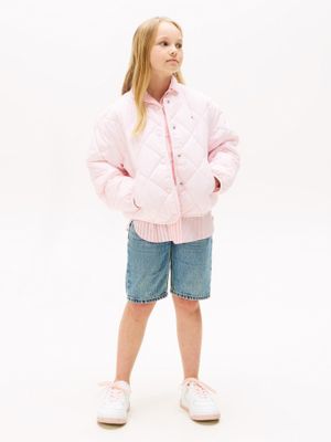 Imagen 2 del producto Chaqueta Quiletd Con Logo Bordado Rosado Tommy Hilfiger