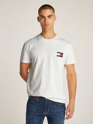 Polera Heritage Flag Logo Blanco Tommy Jeans
