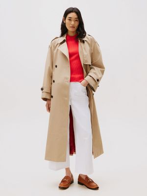 Jeans Wide Leg De Talle Alto Blanco Tommy Hilfiger