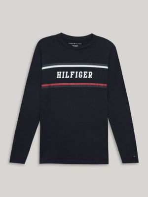 Polera Niño Logo Estampado 405 Azul Tommy Hilfiger