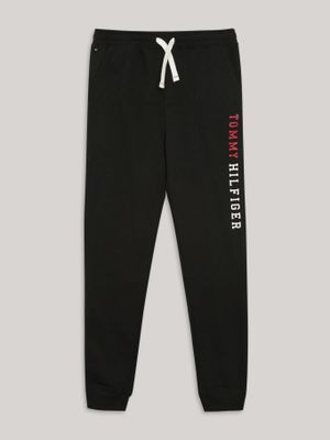 Jogger De Niño Con Logo Estampado Negro Tommy Hilfiger