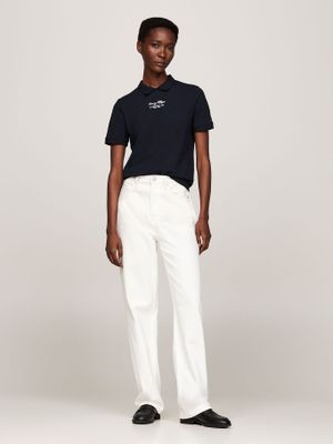 Imagen 2 del producto Polo Con Logo Script Regular Fit Azul Tommy Hilfiger