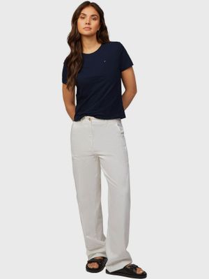 Imagen 2 del producto Polera De Corte Regular Con Logo Azul Tommy Hilfiger