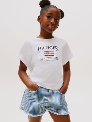 Polera Holgada De Lentejuelas Blanco Tommy Hilfiger