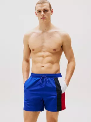 Imagen 1 del producto Traje De Baño Medio Largo De Logo Azul Tommy Hilfiger