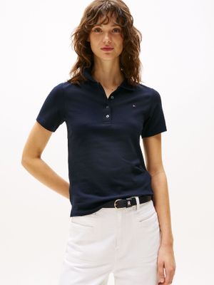 Polo Slim Fit Con Tejido Pique Azul DW5 Tommy Hilfiger