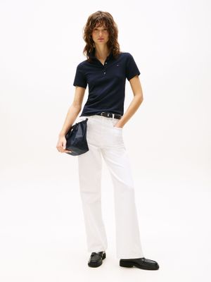 Imagen 2 del producto Polo Slim Fit Con Tejido Pique Azul DW5 Tommy Hilfiger