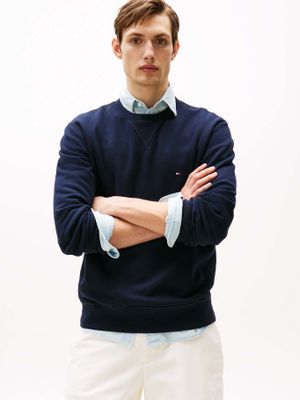 Polerón Essential Con Logo Azul Tommy Hilfiger