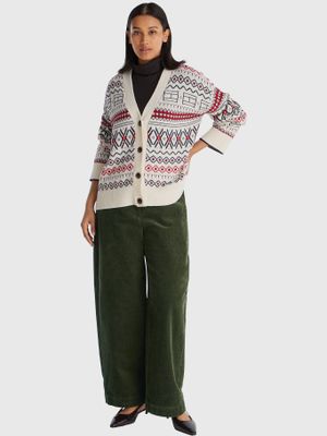 Imagen 2 del producto Cárdigan Allover Print Blanco Tommy Hilfiger