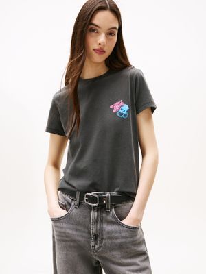Imagen 1 del producto Polera Neon Cherry Logo Negro 0GJ Tommy Jeans