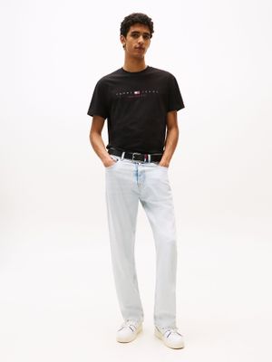 Imagen 2 del producto Polera Flag Linear Logo Negro BDS Tommy Jeans