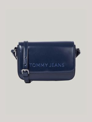 Polera Organic in Logo Slim Azul Tommy Hilfiger