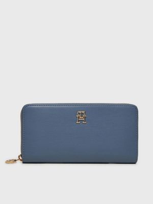 Billetera Distinct Con Cierre Celeste Tommy Hilfiger