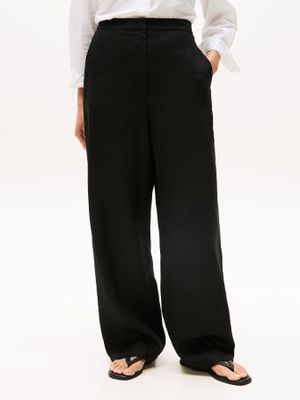 Imagen 2 del producto Pantalón Tailored En Mezcla Lino Negro Tommy Hilfiger