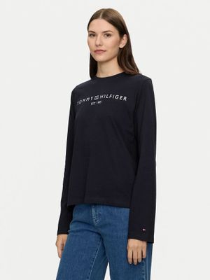 Polera Con Logo Corporate Solid Azul Tommy Hilfiger