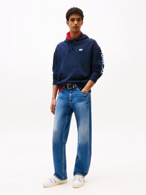 Imagen 2 del producto Polerón Hoodie Cropped Con Logo Azul C1G Tommy Jeans