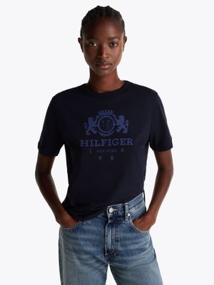 Polera Varsity Crest Logo Azul Tommy Hilfiger