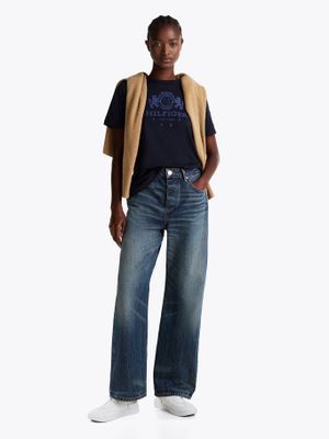 Imagen 2 del producto Polera Varsity Crest Logo Azul Tommy Hilfiger