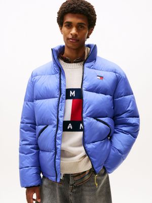 Parka Acolchada Y Efecto Arrugado Azul Tommy Jeans
