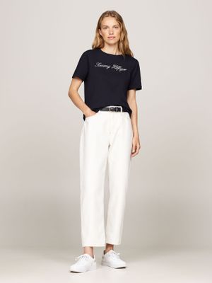 Imagen 2 del producto Polera  Logo Script Regular Fit Azul 02G Tommy Hilfiger