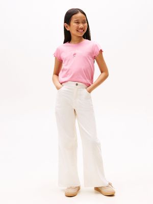 Imagen 2 del producto Polera Con Logo Script Gráfico Rosado Tommy Hilfiger