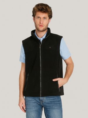 Chaqueta Vest Solid Con Logo Negro Tommy Hilfiger