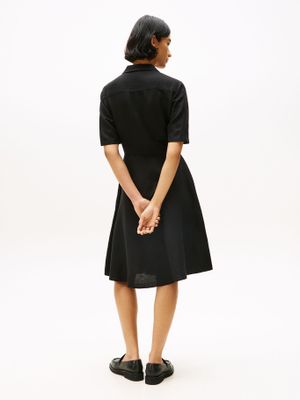 Imagen 2 del producto Vestido Camisero De Lino Negro Tommy Hilfiger