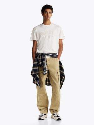 Imagen 2 del producto Polera Varsity Con Efecto Lavado Blanco Tommy Jeans