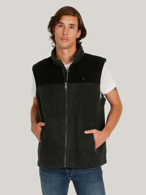 Chaqueta Vest Solid y Logo Gris Tommy Hilfiger