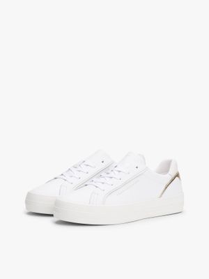 Zapatillas Con Logo Metalizado Blanco Tommy Hilfiger