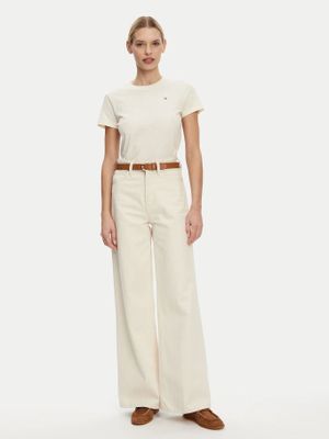 Imagen 2 del producto Polera Corte Regular y de Logo Beige Tommy Hilfiger