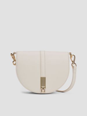 Cartera Saddle/Heritage Beige Tommy Hilfiger