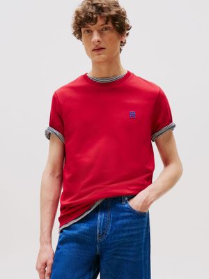 Polera Monogram Logo Rojo Tommy Hilfiger