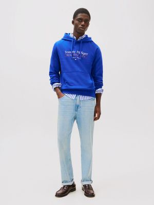 Imagen 2 del producto Polerón Hoodie Center Stack Logo Azul Tommy Hilfiger