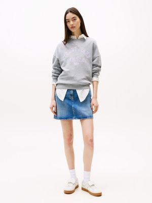 Imagen 2 del producto Polerón Relaxed Varsity Gris Q13 Tommy Jeans