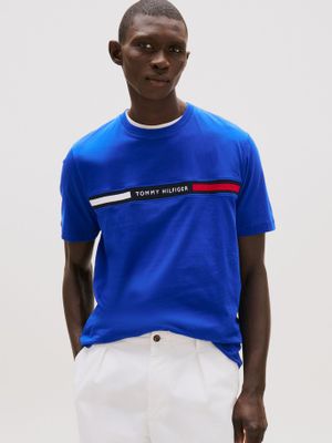 Polera Chest Insert Logo Azul D03 Tommy Hilfiger